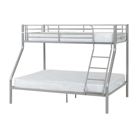 Triple sleeper bunk bed with grey colour