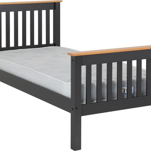 Monaco 3' Bed High Foot End incl Mattress