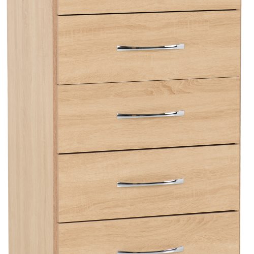 Nevada 5 Drawer Narrow Chest