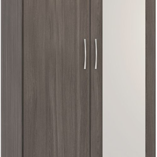 Nevada Mirrored 2 Door 1 Drawer Wardrobe