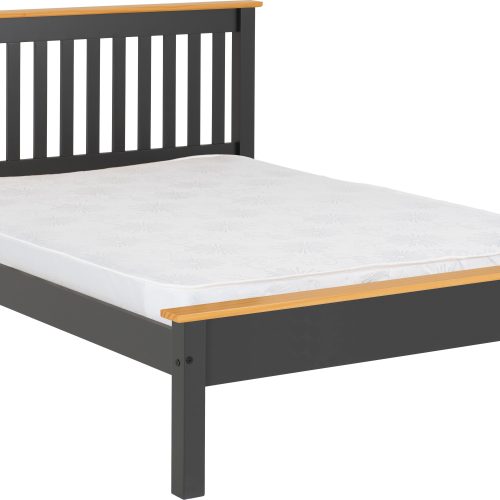 Monaco 5' Bed Low Foot End incl Mattress