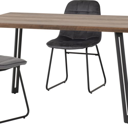 Quebec Straight Edge Dining Set with Lukas Chairs